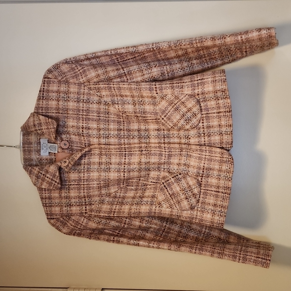 Ann Taylor Loft Tweed Jacket /Blazer Womens 2P